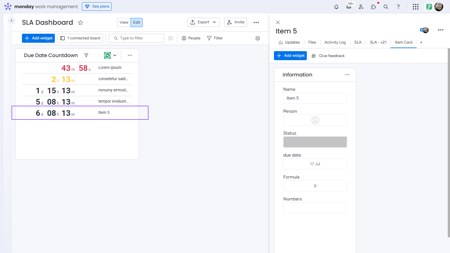 4. Clicking on a list entry allows you to edit it using the item card